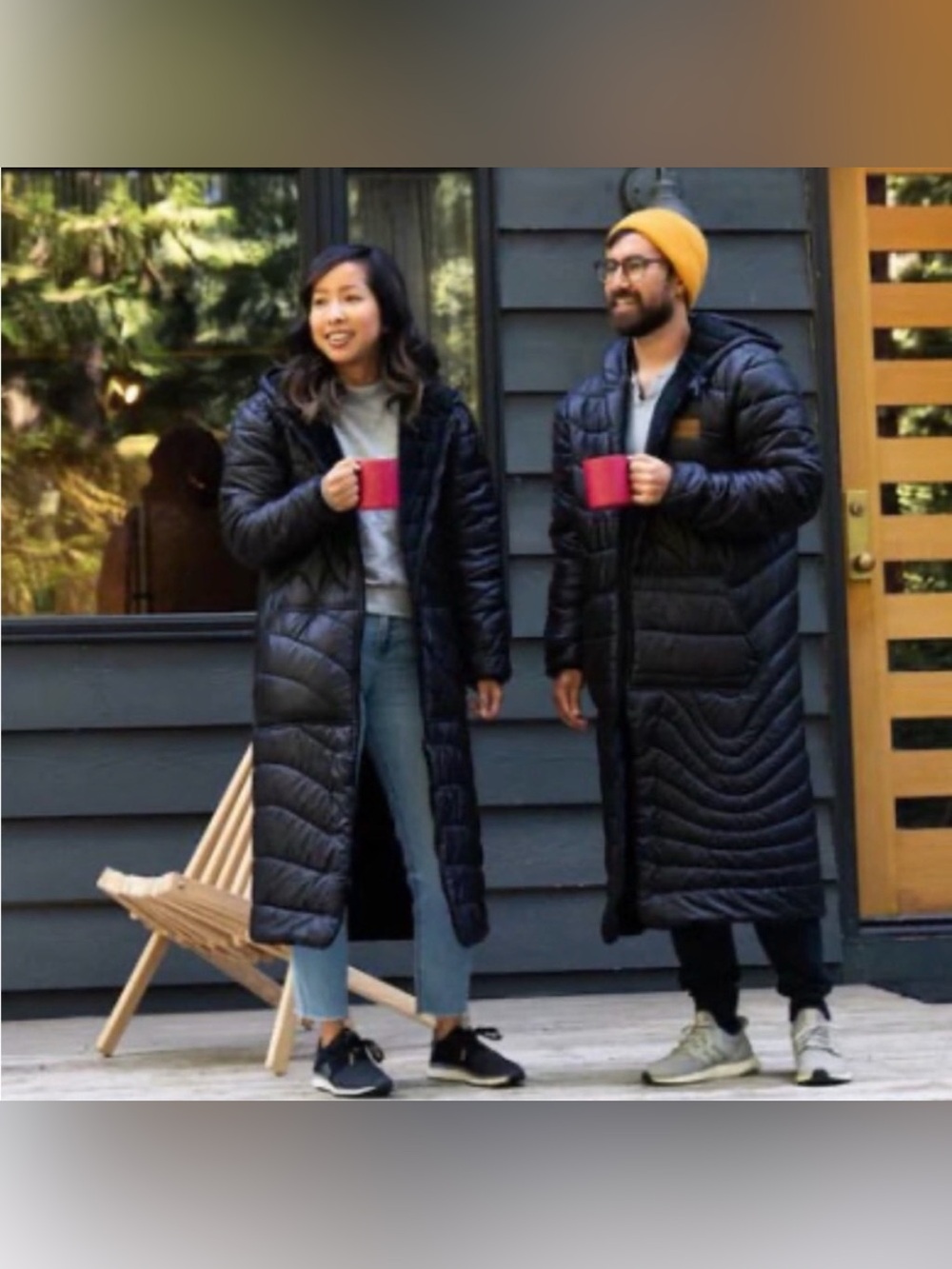 Rumpl Chillmono Blanket Jacket Puffer Parka - L